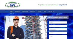 Desktop Screenshot of ajcelectrical.com.au